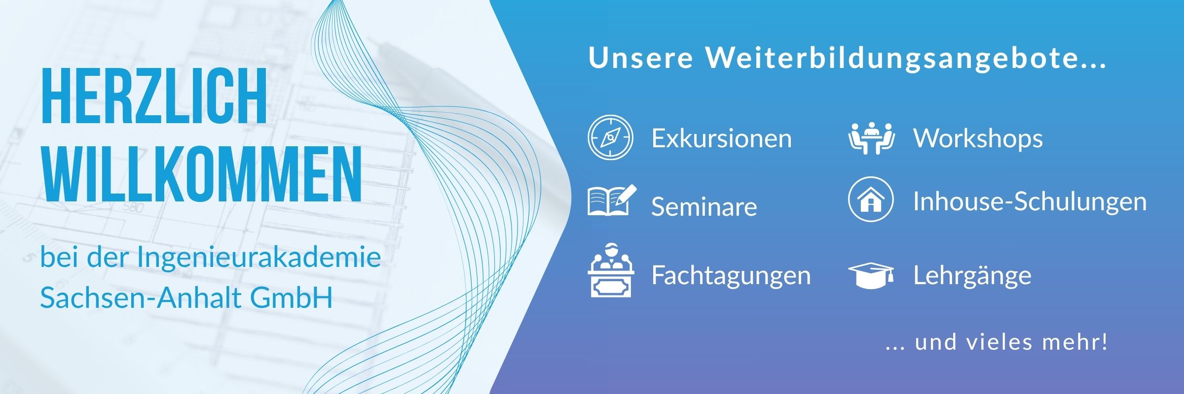 Banner groß, bläulich