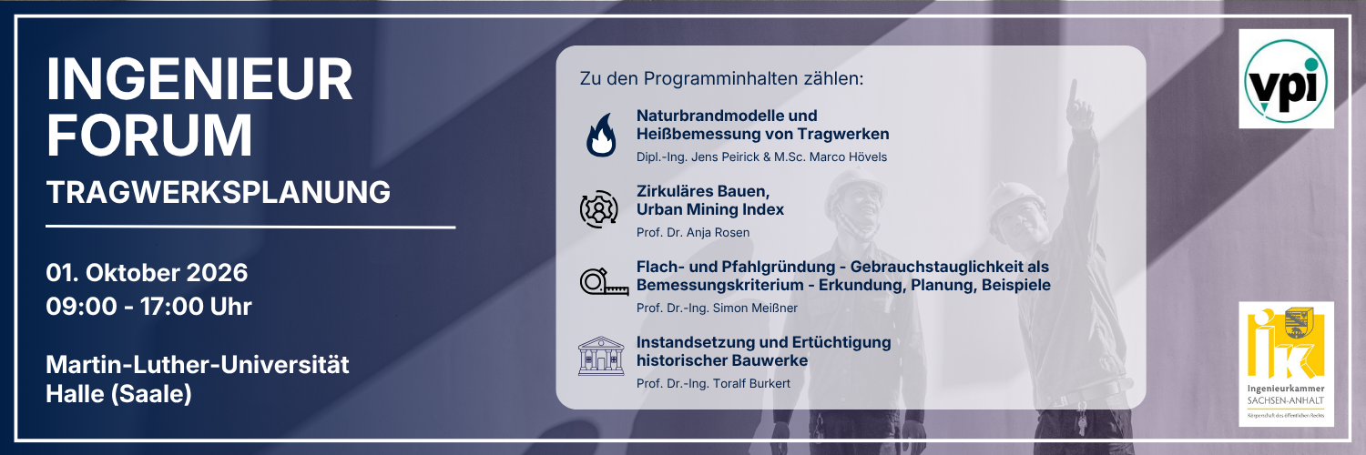 Banner Ingenieurforum Tragwerksplanung 2026